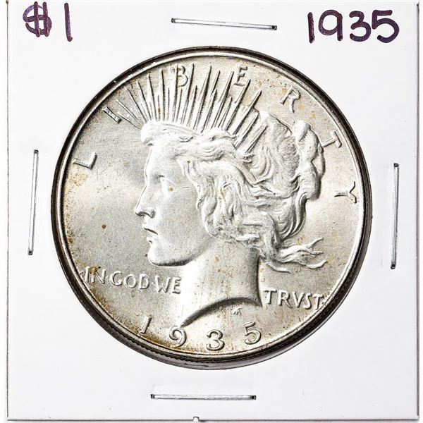 1935 $1 Peace Silver Dollar Coin