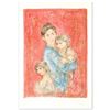 Image 1 : Edna Hibel (1917-2014) "Sonya and Family" Limited Edition Lithograph on Paper