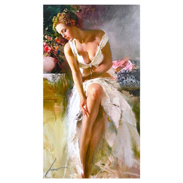 Pino (1939-2010) "Angelica" Limited Edition Giclee on Canvas