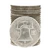 Image 2 : Roll of (20) 1954-S Brilliant Uncirculated Franklin Half Dollar Coins