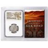 Image 1 : Tabaristan 740-761 c.AD AR Hemidrachm Silk Road Ancient Coin NGC Ch AU Story Box