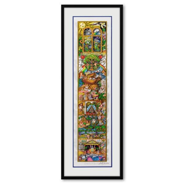 Charles Fazzino "A Celebration of Spirit (Blue)" Limited Edition Mixed Media On Paper