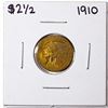 Image 1 : 1910 $2 1/2  Indian Head Quarter Eagle Gold Coin