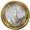 Image 1 : .999 Silver Four Queens Casino Hotel Las Vegas $10 Limited Edition Gaming Token
