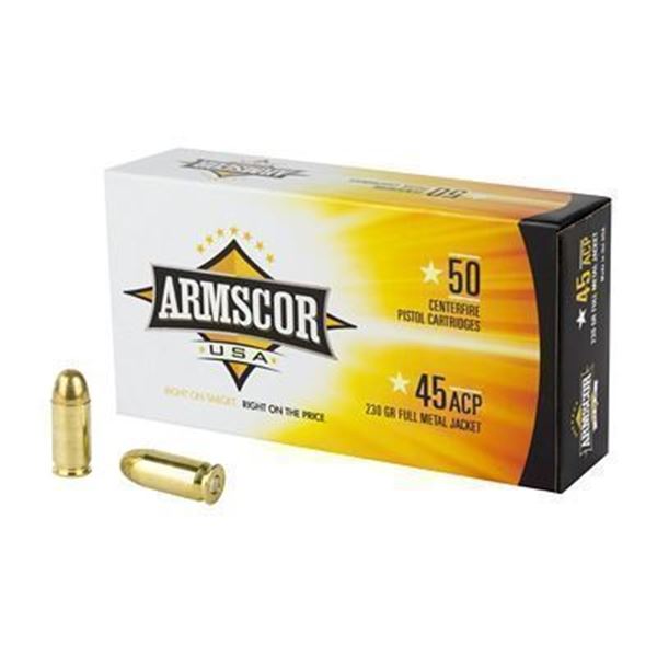 ARMSCOR 45ACP 230GR FMJ - 250 Rounds