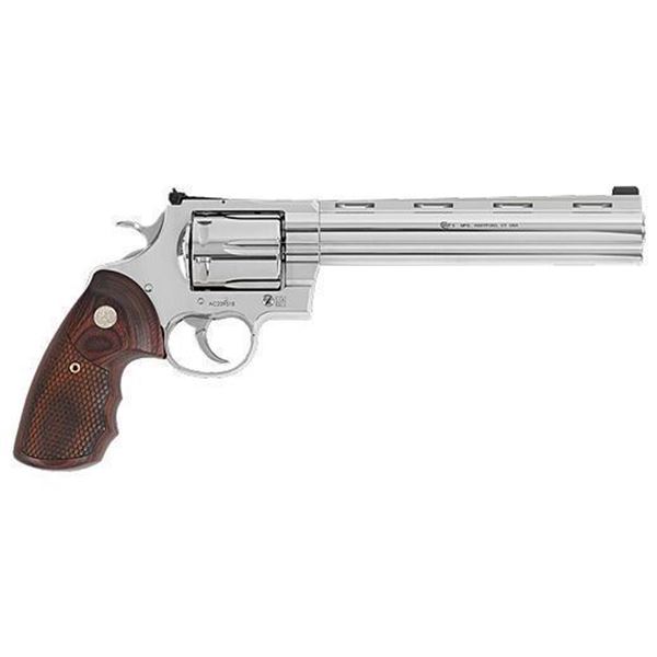 COLT ANACONDA .44MAG 8" SS SNAKE SCALE WOOD GRIPS