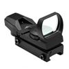 Image 1 : NcSTAR Red & Green Four Reticle Reflex Optic - Black