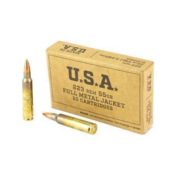 WIN 223REM 55GR FMJ - 160 Rounds