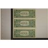 Image 2 : 3-$1 SILVER CERTIFICATES 1957 , 1957-A CRISP UNC &