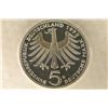 Image 2 : 1975-G GERMAN SILVER 5 MARK PROOF .2251 OZ. ASW