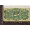 Image 2 : 1863 25 CENT US FRACTIONAL CURRENCY NATIONAL