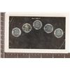 Image 2 : 5-1943 LINCOLN STEEL WAR CENTS IN HARD PLASTIC
