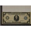 Image 1 : 1914 LARGE SIZE US $10 FEDERAL RESERVE NOTE BLUE