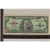 Image 1 : 1960 CUBA 5 PESO BILL WITH MAXIMO GOMEZ ON IT