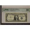Image 1 : 1957 $1 SILVER CERTIFICATE PMG CHOICE ABOUT UNC 58