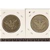 Image 2 : 1901 & 1906 (FINE) SILVER BARBER HALF DOLLARS