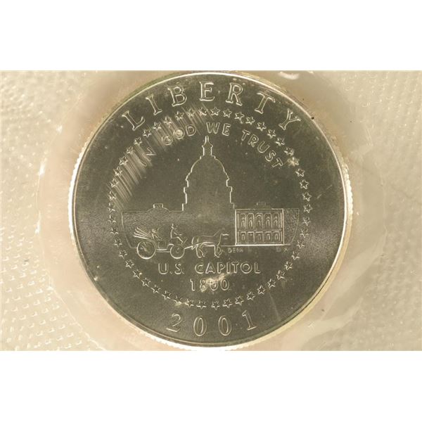 2001-P US BRILLIANT UNC HALF DOLLAR US CAPITOL