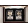 Image 1 : 2001-P & D US SILVER BUFFALO $1 BOTH PCGS, THE