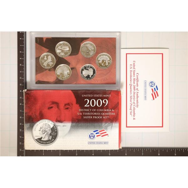 2009 SILVER US 50 STATE QUARTERS PROOF SET WITH