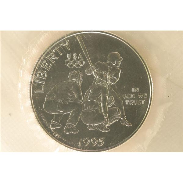 1995-S US HALF DOLLAR "BASEBALL" ATLANTA OLYMPIC