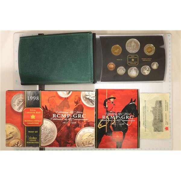 1998 CANADA SILVER 8 COIN PF SET CELEBRATING 125TH
