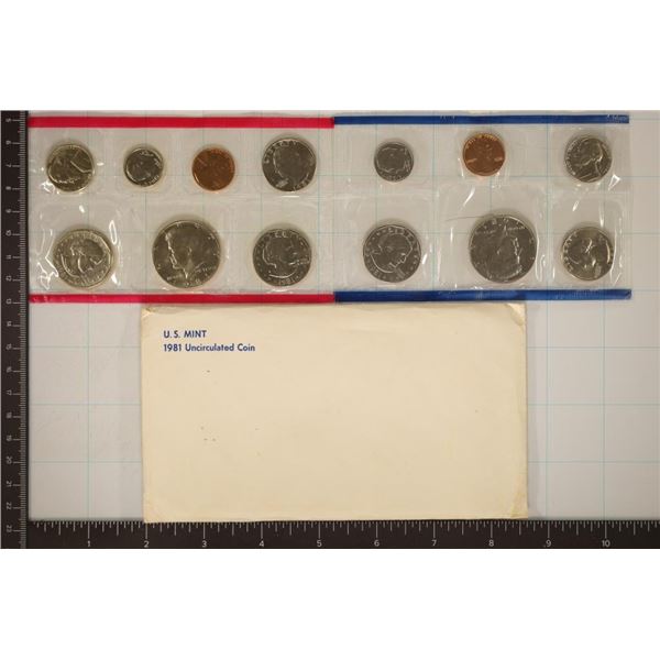 1981 US MINT SET (UNC) P/D/S (WITH ENVELOPE)