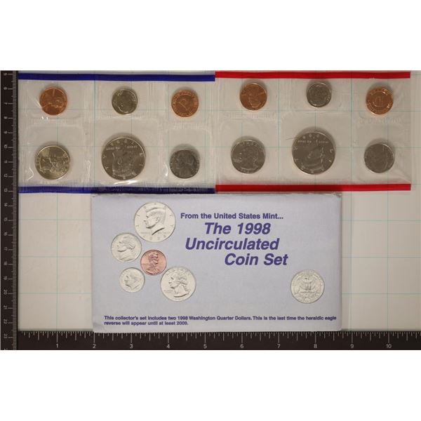1998 US MINT SET (UNC) P/D (WITH ENVELOPE)