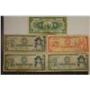 Image 1 : 5-PERU BANK NOTES: 1958-5 SOLES, 1972-10 SOLES,