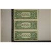 Image 2 : 3-CRISP UNC US $1 SILVER CERTIFICATES: 1957, 57-A