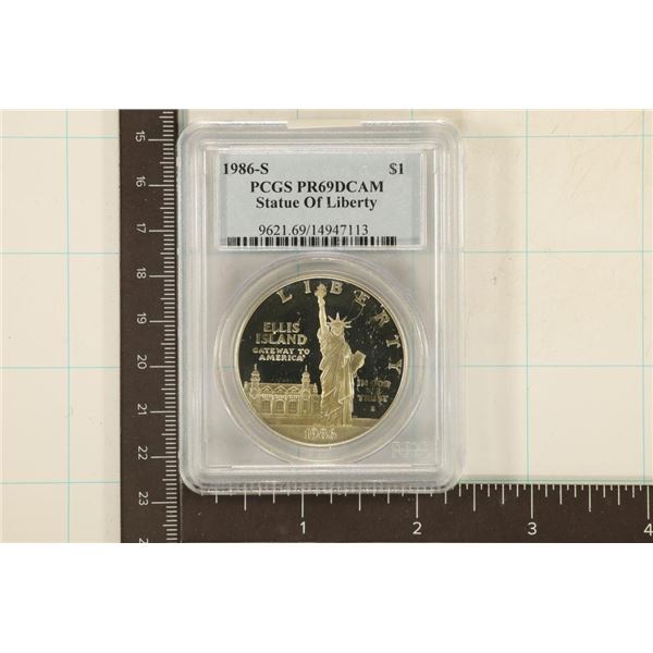 1986-S STATUE OF LIBERTY US SILVER DOLLAR PCGS