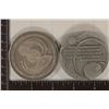 Image 2 : 2 RUSSIAN 2.5'' METAL ORBITAL SPACE MEDALS: 25TH