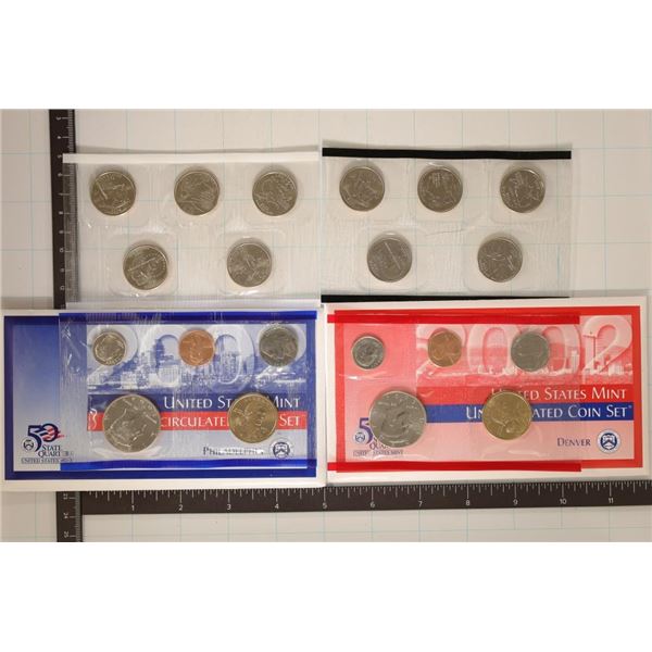 2002 US MINT SET (UNC) P/D (WITH ENVELOPE)