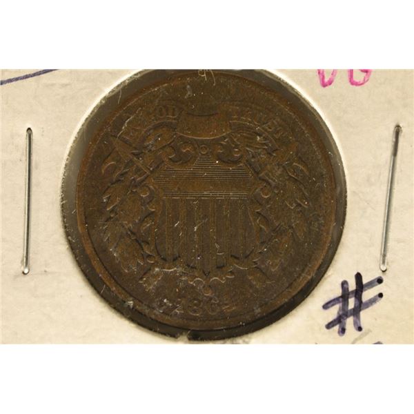 1864 US TWO CENT PIECE