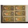 6-1940'S JAPANESE 10 SEN BILLS