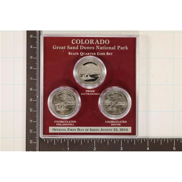 2014-P/D/S US QUARTER SET IN HARD PLASTIC CASE