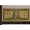 Image 1 : 1972 CUBA 1 PESO BILL "JOSE MARTI"