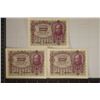 Image 1 : 3-CRISP UNC 1922 AUSTRIA 20 KRONEN CONSECUTIVE