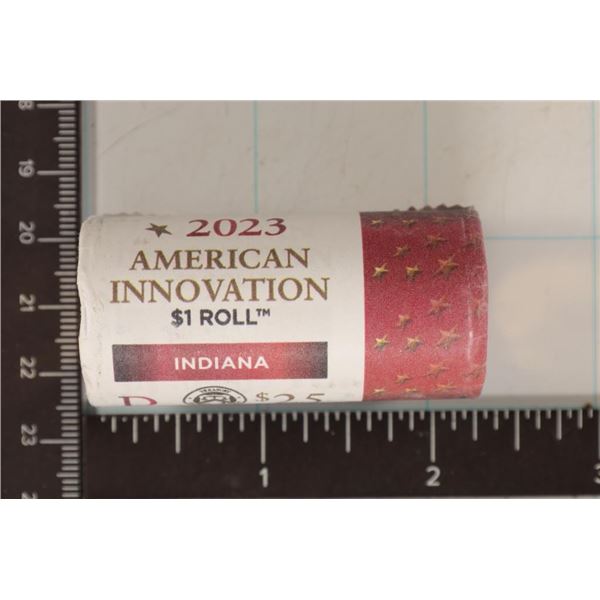2023 $25 BU ROLL OF AMERICAN INNOVATION INDIANA