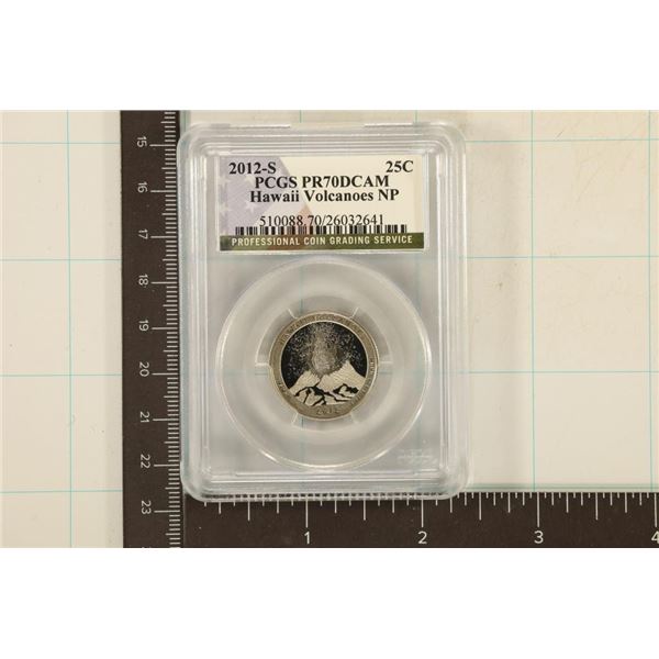 2012-S US HAWAII VOLCANOES QUARTER PCGS PR70 DCAM