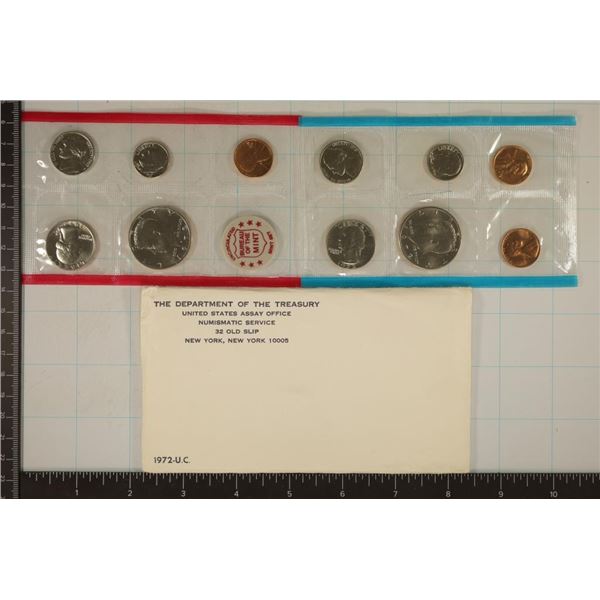 1972 US MINT SET (UNC) P/D/S (WITH ENVELOPE)