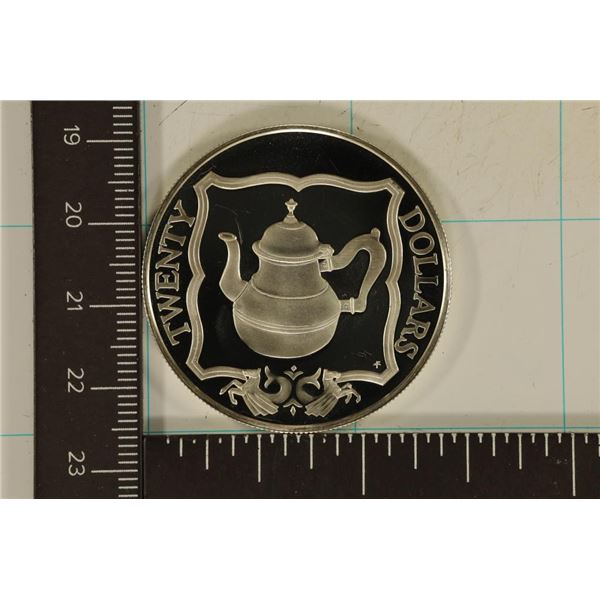 .5677 OZ. ASW 1985 BRITISH VIRGIN ISLANDS PF $20