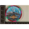 Image 2 : $5 COLORADO BELLE CASINO CHIP 1996 SPRING RUN