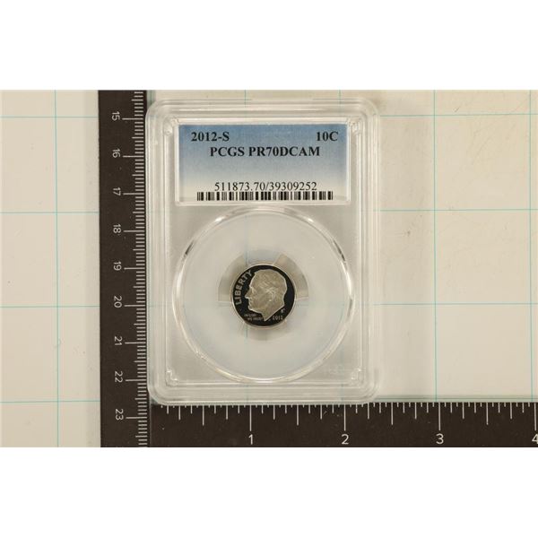 2012-S ROOSEVELT DIME PCGS PR70 DCAM