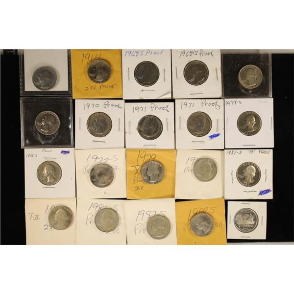 20 PROOF WASHINGTON QUARTERS: 1968-2003
