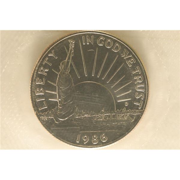 1986-D US UNC HALF DOLLAR STATUE OF LIBERTY