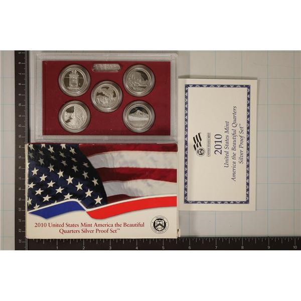 2010 SILVER US 50 STATE QUARTERS PROOF SET WITHBOX