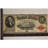 Image 1 : 1917 US $2 LEGAL TENDER BILL LARGE SIZE RED SEAL