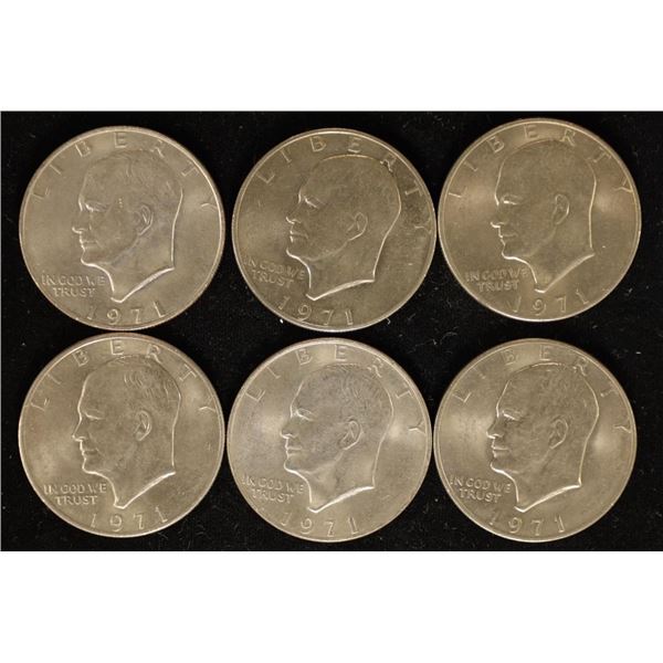 6-1971 UNC IKE DOLLARS