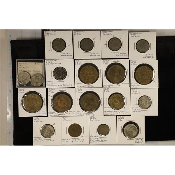 19 ERRORS FROM PORTUGAL & PERU: 6-1900 PORTUGAL