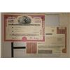 Image 5 : 6 VINTAGE STOCK CERTIFICATES AS SHOWN